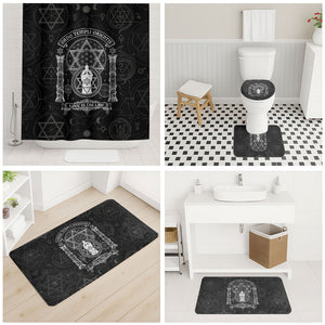 Ordo Templi Orientis Occult Symbolism Bathroom Set Esoteric Alchemy Sacred Geometry Black