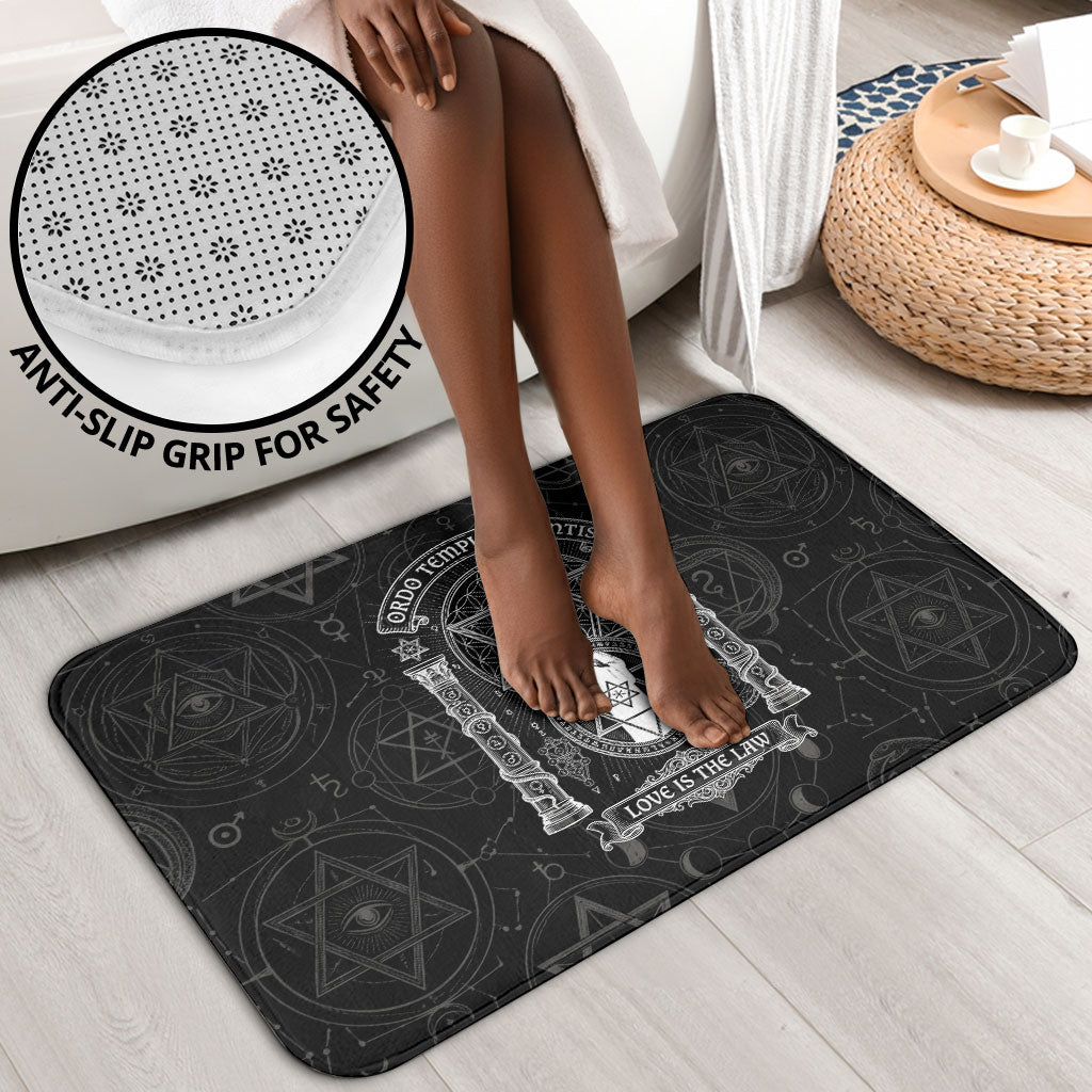Ordo Templi Orientis Occult Symbolism Bathroom Set Esoteric Alchemy Sacred Geometry Black