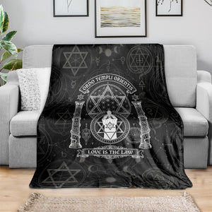 Ordo Templi Orientis Occult Symbolism Blanket Esoteric Alchemy Sacred Geometry Black