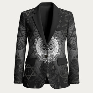 Ordo Templi Orientis Occult Symbolism Blazer Esoteric Alchemy Sacred Geometry Black