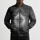 Ordo Templi Orientis Occult Symbolism Bomber Puffer Jacket Esoteric Alchemy Sacred Geometry Black