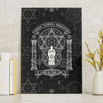 Ordo Templi Orientis Occult Symbolism Canvas Wall Art Esoteric Alchemy Sacred Geometry Black