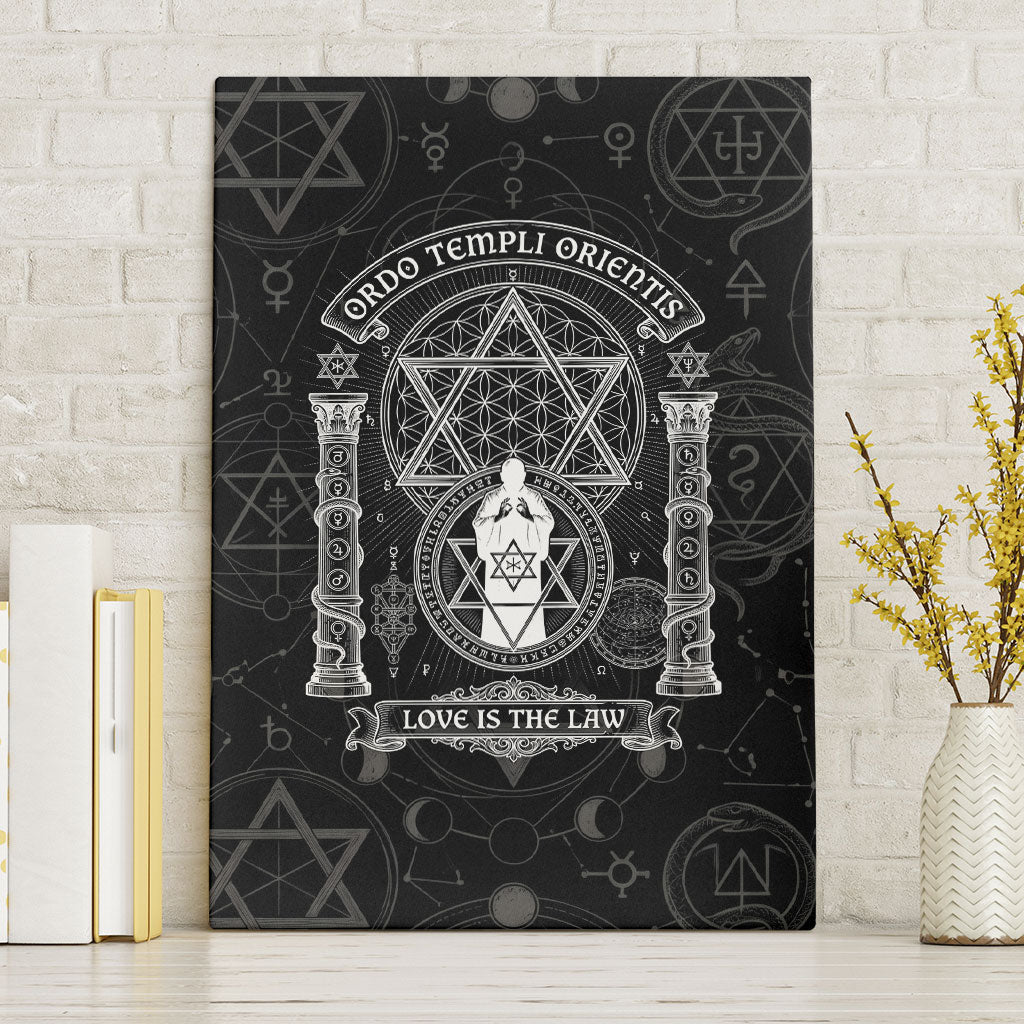 Ordo Templi Orientis Occult Symbolism Canvas Wall Art Esoteric Alchemy Sacred Geometry Black