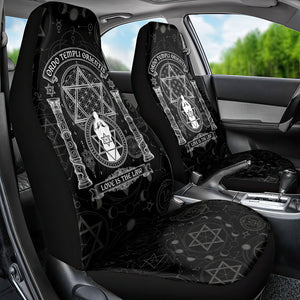 Ordo Templi Orientis Occult Symbolism Car Seat Cover Esoteric Alchemy Sacred Geometry Black