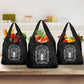 Ordo Templi Orientis Occult Symbolism Grocery Bag Esoteric Alchemy Sacred Geometry Black