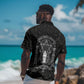 Ordo Templi Orientis Occult Symbolism Hawaiian Shirt Esoteric Alchemy Sacred Geometry Black