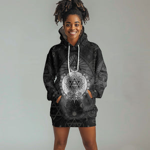Ordo Templi Orientis Occult Symbolism Hoodie Dress Esoteric Alchemy Sacred Geometry Black