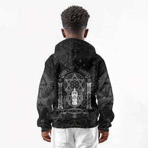 Ordo Templi Orientis Occult Symbolism Kid Hoodie Esoteric Alchemy Sacred Geometry Black