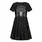 Ordo Templi Orientis Occult Symbolism Kid Short Sleeve Dress Esoteric Alchemy Sacred Geometry Black