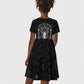 Ordo Templi Orientis Occult Symbolism Kid Short Sleeve Dress Esoteric Alchemy Sacred Geometry Black