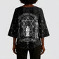 Ordo Templi Orientis Occult Symbolism Kimono Sleeve Blouse Esoteric Alchemy Sacred Geometry Black