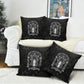 Ordo Templi Orientis Occult Symbolism Pillow Cover Esoteric Alchemy Sacred Geometry Black