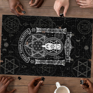 Ordo Templi Orientis Occult Symbolism Puzzle Esoteric Alchemy Sacred Geometry Black