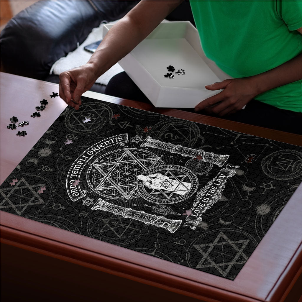 Ordo Templi Orientis Occult Symbolism Puzzle Esoteric Alchemy Sacred Geometry Black