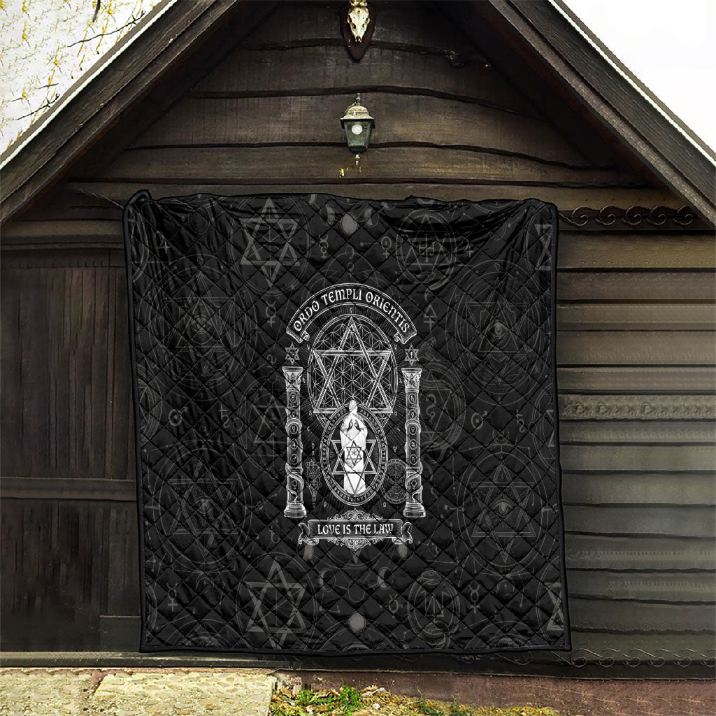 Ordo Templi Orientis Occult Symbolism Quilt Esoteric Alchemy Sacred Geometry Black