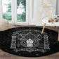 Ordo Templi Orientis Occult Symbolism Round Carpet Esoteric Alchemy Sacred Geometry Black