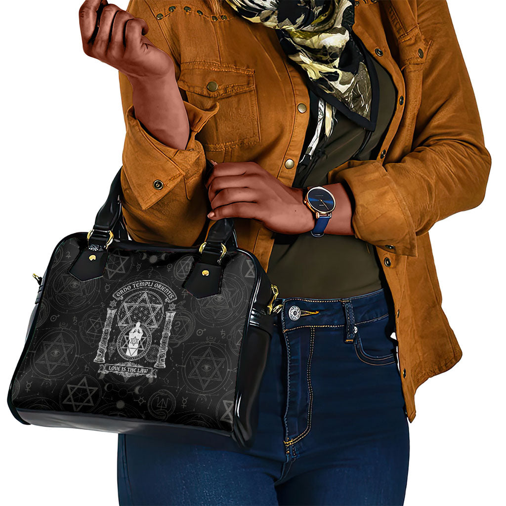Ordo Templi Orientis Occult Symbolism Shoulder Handbag Esoteric Alchemy Sacred Geometry Black