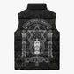 Ordo Templi Orientis Occult Symbolism Sleeveless Puffer Jacket Esoteric Alchemy Sacred Geometry Black