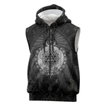 Ordo Templi Orientis Occult Symbolism Sleeveless Zip Hoodie Esoteric Alchemy Sacred Geometry Black