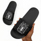 Ordo Templi Orientis Occult Symbolism Slide Sandals Esoteric Alchemy Sacred Geometry Black
