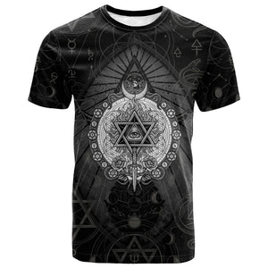 Ordo Templi Orientis Occult Symbolism T shirt Esoteric Alchemy Sacred Geometry Black
