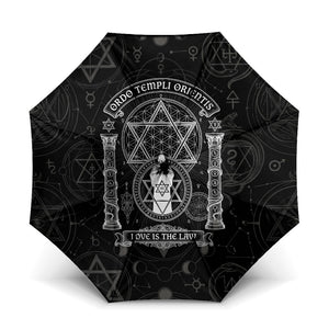 Ordo Templi Orientis Occult Symbolism Umbrella Esoteric Alchemy Sacred Geometry Black