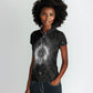 Ordo Templi Orientis Occult Symbolism Women Polo Shirt Esoteric Alchemy Sacred Geometry Black
