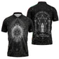 Ordo Templi Orientis Occult Symbolism Zipper Polo Shirt Esoteric Alchemy Sacred Geometry Black
