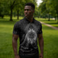 Ordo Templi Orientis Occult Symbolism Zipper Polo Shirt Esoteric Alchemy Sacred Geometry Black
