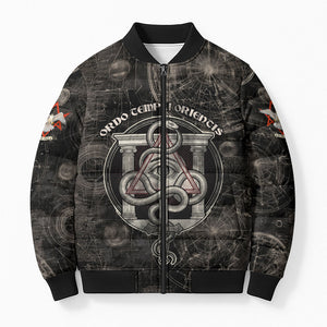 Ordo Templi Orientis Thelema Bomber Puffer Jacket Do What Thou Wilt Mystic Serpent