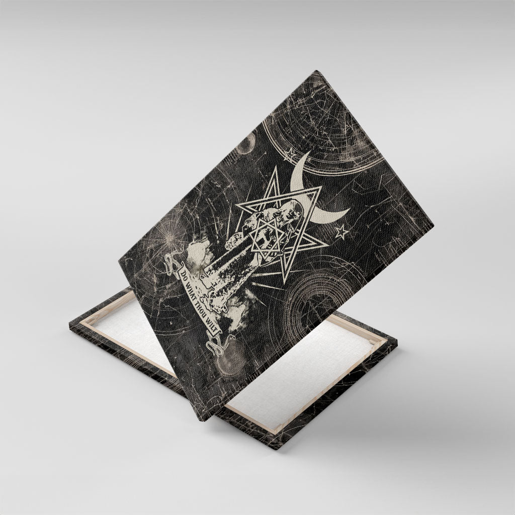 Ordo Templi Orientis Thelema Canvas Wall Art Do What Thou Wilt Mystic Serpent
