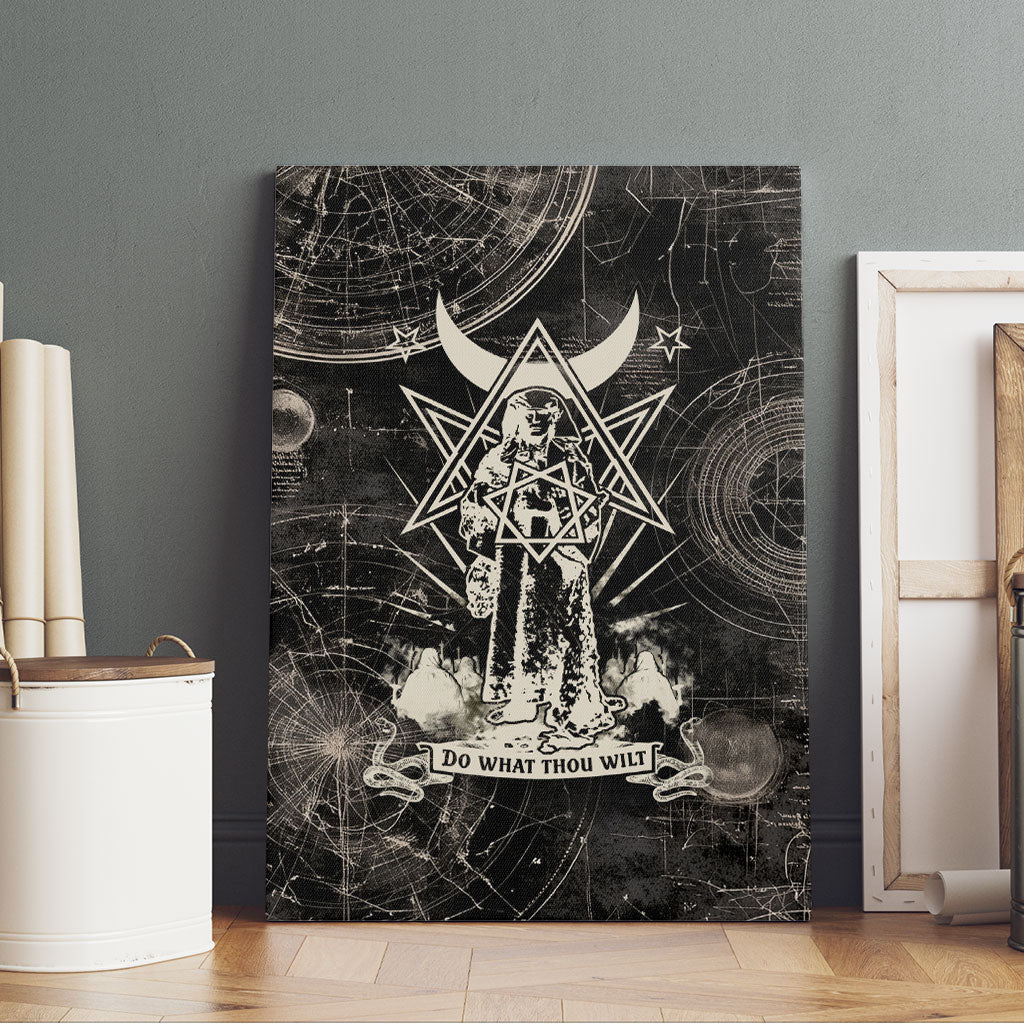 Ordo Templi Orientis Thelema Canvas Wall Art Do What Thou Wilt Mystic Serpent