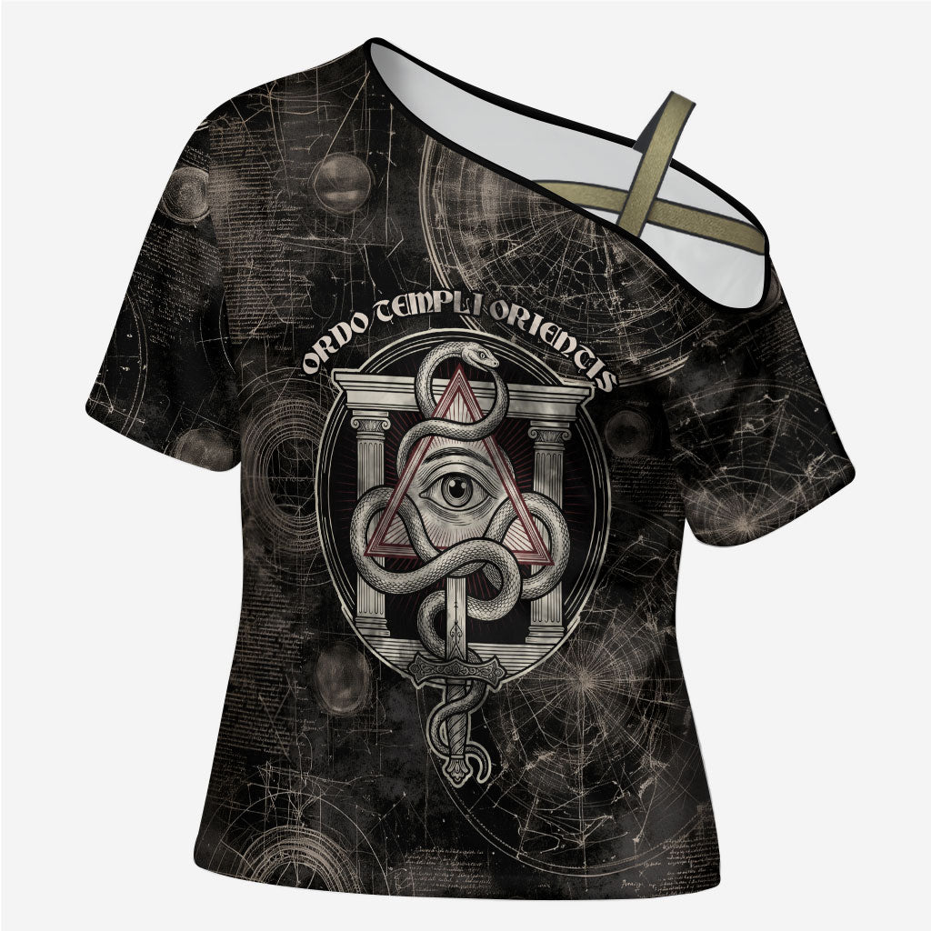 Ordo Templi Orientis Thelema Cross Shoulder Shirt Do What Thou Wilt Mystic Serpent