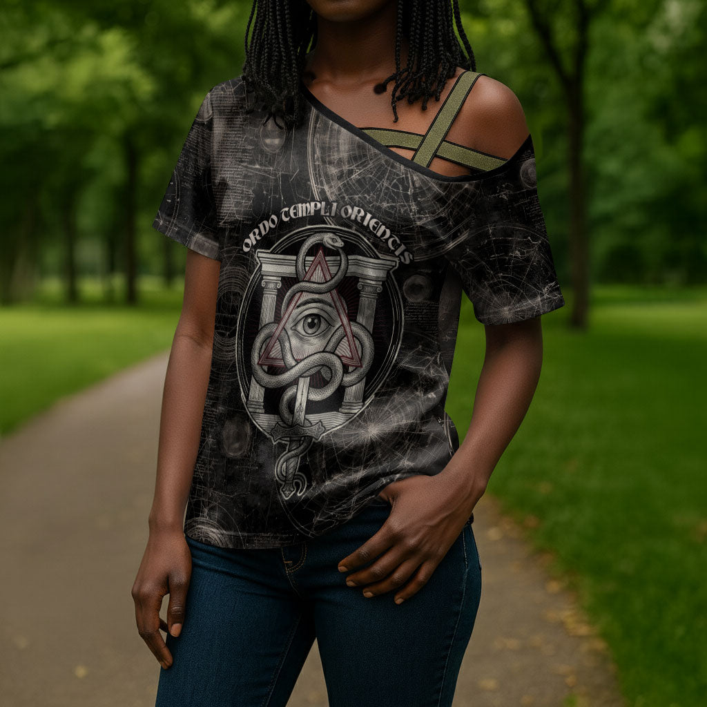 Ordo Templi Orientis Thelema Cross Shoulder Shirt Do What Thou Wilt Mystic Serpent