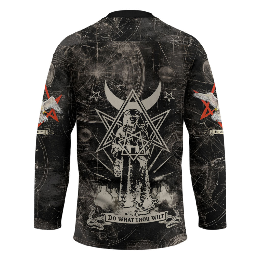 Ordo Templi Orientis Thelema Hockey Jersey Do What Thou Wilt Mystic Serpent