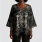 Ordo Templi Orientis Thelema Kimono Sleeve Blouse Do What Thou Wilt Mystic Serpent