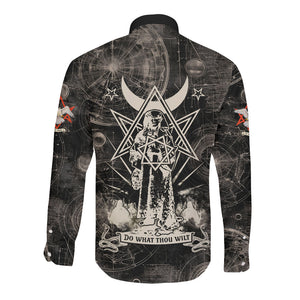 Ordo Templi Orientis Thelema Long Sleeve Button Shirt Do What Thou Wilt Mystic Serpent