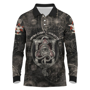 Ordo Templi Orientis Thelema Long Sleeve Polo Shirt Do What Thou Wilt Mystic Serpent