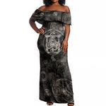 Ordo Templi Orientis Thelema Off Shoulder Maxi Dress Do What Thou Wilt Mystic Serpent