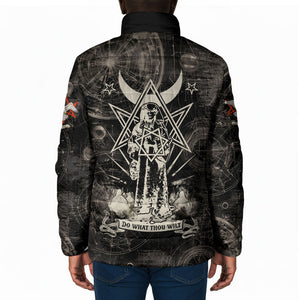 Ordo Templi Orientis Thelema Padded Jacket Do What Thou Wilt Mystic Serpent
