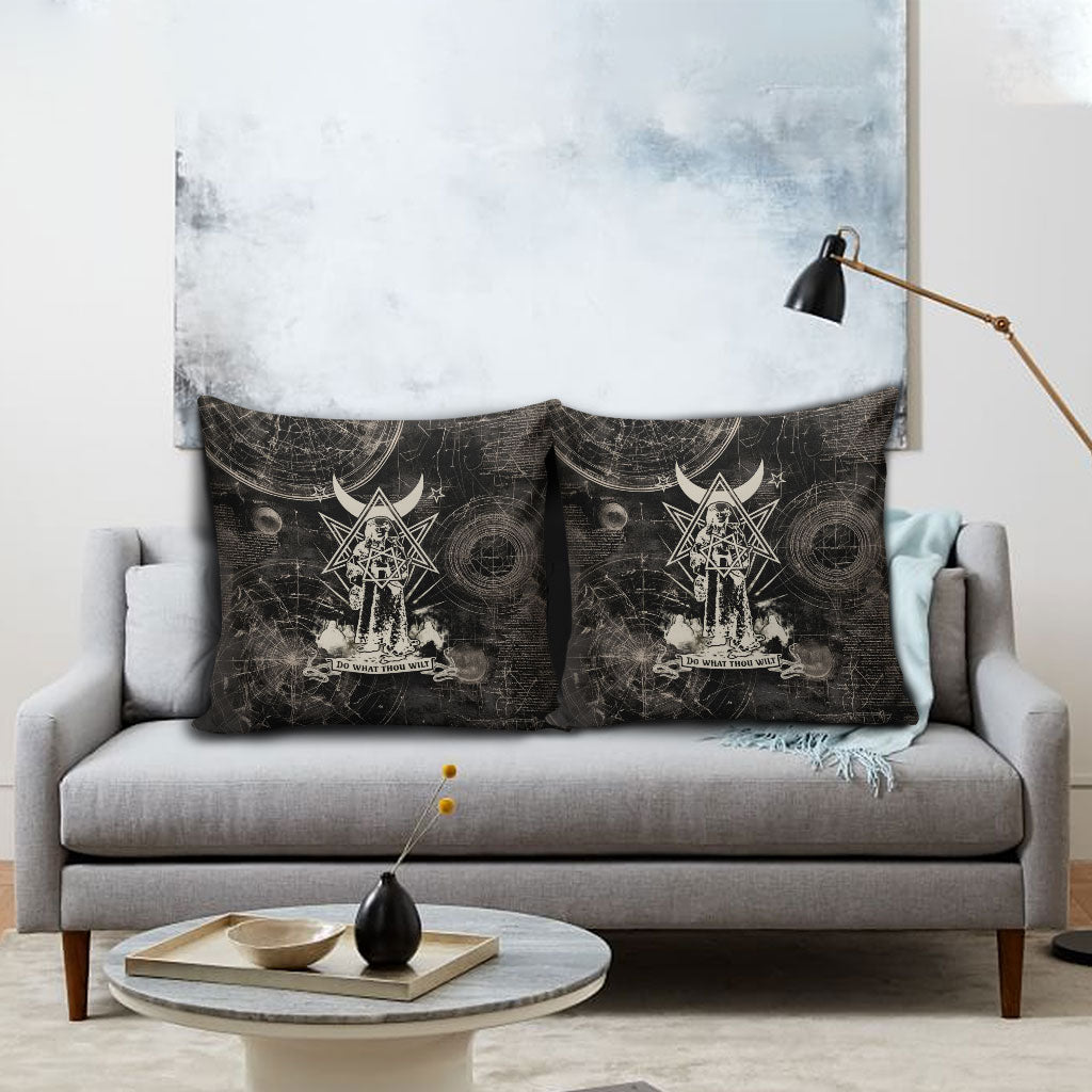 Ordo Templi Orientis Thelema Pillow Cover Do What Thou Wilt Mystic Serpent