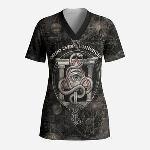 Ordo Templi Orientis Thelema Scrub Top Do What Thou Wilt Mystic Serpent