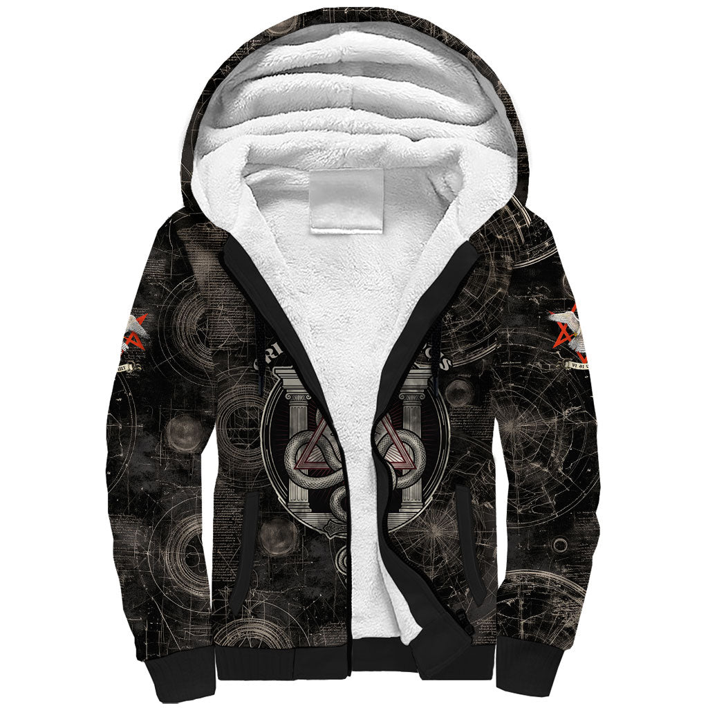 Ordo Templi Orientis Thelema Sherpa Hoodie Do What Thou Wilt Mystic Serpent