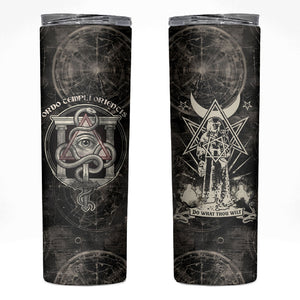 Ordo Templi Orientis Thelema Skinny Tumbler Do What Thou Wilt Mystic Serpent