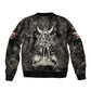 Ordo Templi Orientis Thelema Sleeve Zip Bomber Jacket Do What Thou Wilt Mystic Serpent
