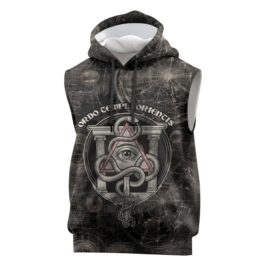 Ordo Templi Orientis Thelema Sleeveless Hoodie Do What Thou Wilt Mystic Serpent