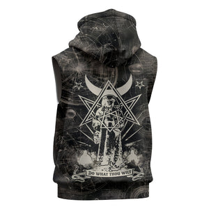 Ordo Templi Orientis Thelema Sleeveless Zip Hoodie Do What Thou Wilt Mystic Serpent