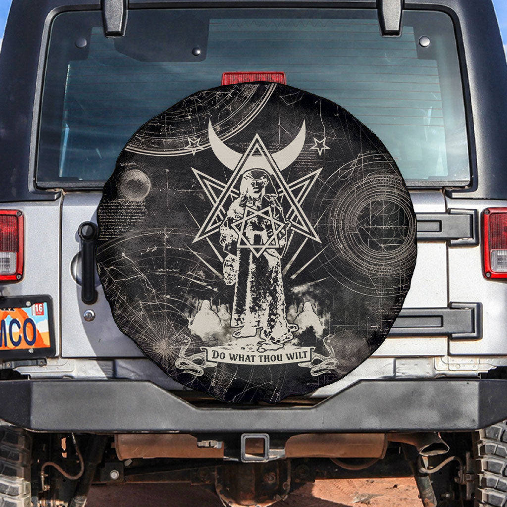 Ordo Templi Orientis Thelema Spare Tire Cover Do What Thou Wilt Mystic Serpent