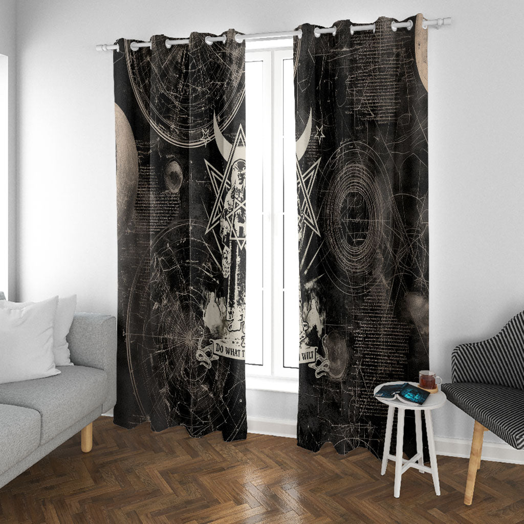 Ordo Templi Orientis Thelema Window Curtain Do What Thou Wilt Mystic Serpent