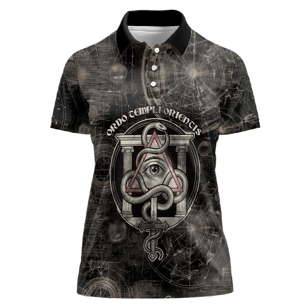 Ordo Templi Orientis Thelema Women Polo Shirt Do What Thou Wilt Mystic Serpent